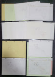 "Sakura Trick" -  Yuu - 21 genga/douga sketch set w/timing sheet