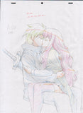 "The Familiar of Zero"  Ultimate 5 sketch set - Louise and Saito Kiss Scene!