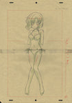 "When They Cry" (Higurashi) - Hanken Sketch - Extremely Rare - Rena Ryuugu swimsuit