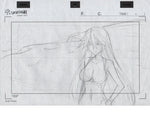IS: Infinite Stratos - single genga sketch of Chifuyu Orimura - swimsuit!