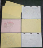 NEGIMA! - Asuna Kagurazaka - 7 genga sketch set