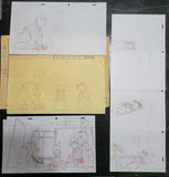 Sankarea - Group pan sketch - Rea, Chihiro, an Mero! - 6 sketches