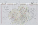 "Sakura Trick" -  Haruka and Yuu cute couple! - 34 genga/douga sketch set
